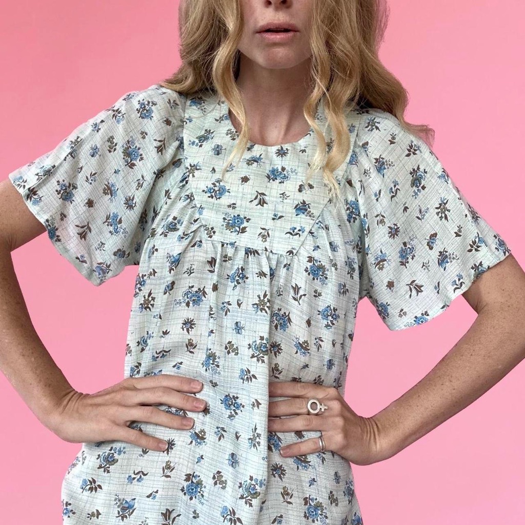 1970s Floral Dress